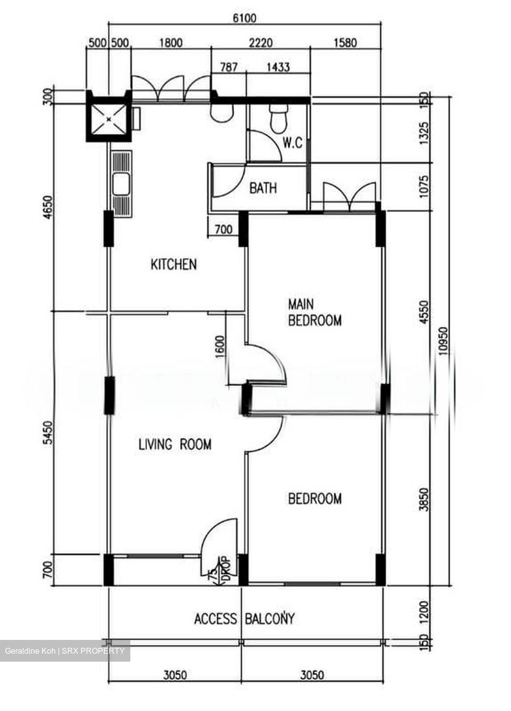 Blk 305 Chuan Village (Serangoon), HDB 3 Rooms #626956411
